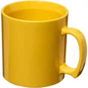 Żółty - Kubek Standard wykonany z tworzywa sztucznego o pojemności 300 ml