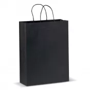 czarny - Papierowa torba 30x40x12 cm 120g/m²