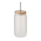 Słoik szklany do sublimacji ze słomką 400 ml JARBLIM
