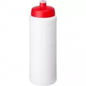 Biały-Czerwony - Bidon Baseline® Plus o pojemności 750 ml ze sportowym wieczkiem i uchwytem