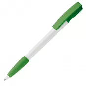 biało / zielony - Długopis plastikowy Nash Grip