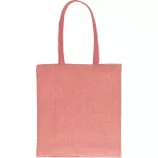 czerwony - Torba bawełniana z recyklingu z długimi uszami 140 g/m2 LAMBERTO