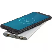 Srebrny - Juice bezprzewodowy powerbank, 8000 mAh