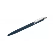 granatowy - Długopis metalowy z powłoką typu soft touch ELMO