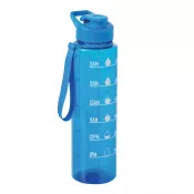 niebieski - Sportowa butelka na wodę AQUA LEVEL