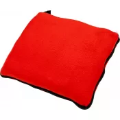 czerwony - Koc z polaru/poduszka 2w1 RADCLIFF
