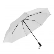 biały - Automatyczny, wiatroodporny, kieszonkowy parasol