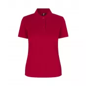 Red - Koszulka bawełniana damska 210 g/m² ID Polo/stretch 527