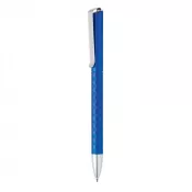 granatowy - Długopis plastikowy z metalowym klipem