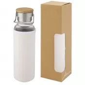 Biały - Szklana butelka Thor 660 ml z neoprenowym pokrowcem