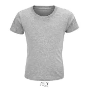 Koszulka organiczna 150 g/m² Sol's CRUSADER KIDS Szary Melanż