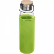 jasnozielony - Butelka szklana z pokrowcem 600 ml RAMONA