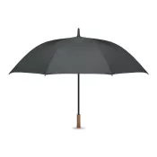 Parasol automatyczny 27" z drewnianą rączką RAYNA Kamienny Szary
