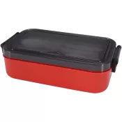 Czerwony - Snappy zestaw pudełka na lunch i sztućców