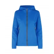 blue - Kurtka damska ID softshell z kapturem 0837 185 g/m²