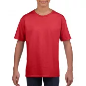 Red - Koszulka bawełniana 150 g/m² Gildan SoftStyle™ - DZIECIĘCA