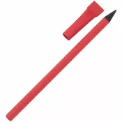 czerwony - Wieczny ołówek z papieru z zatyczką