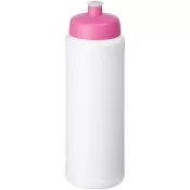 Biały-Różowy - Bidon Baseline® Plus o pojemności 750 ml z wieczkiem sportowym