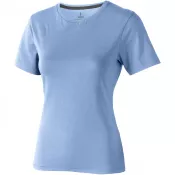 Jasnoniebieski - Damski t-shirt Nanaimo z krótkim rękawem