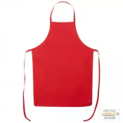 czerwony - Fartuch kuchenny wiązany z tyłu z bawełny 170 g/m²