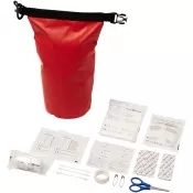 Czerwony - 30-elementowa wodoodporna torba pierwszej pomocy Alexander