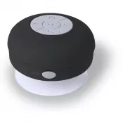 czarny - Głośnik bezprzewodowy 3W, stojak na telefon
