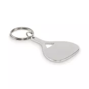 Brelok z aluminium w kształcie łopatki KEPAD Srebrny Mat
