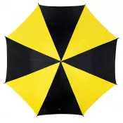 czarno-żółty - Parasol automatyczny Ø103 cm DANCE