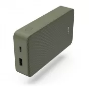 zielony - Power bank 20000 mAh Hama Power Pack