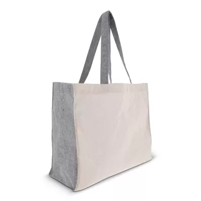 Torba na zakupy Bawełna z recyklingu OEKO-TEX® 140g/m² 38x14x32cm - szary (LT95251-N0061)