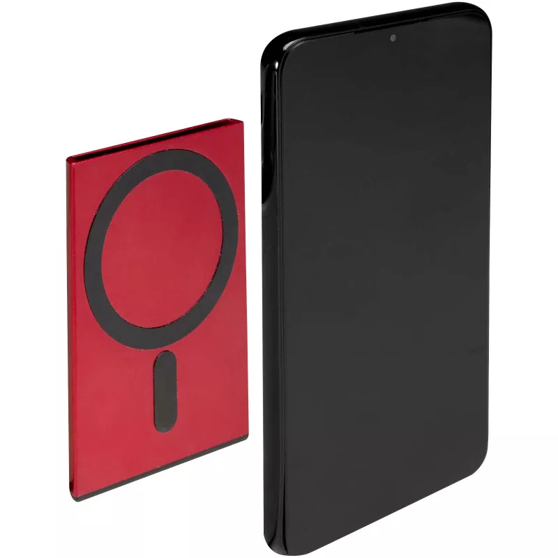Magnetyczne etui na karty z ochroną RFID, wykonane z materiałów z certyfikatem RCS - Czerwony (12452821)