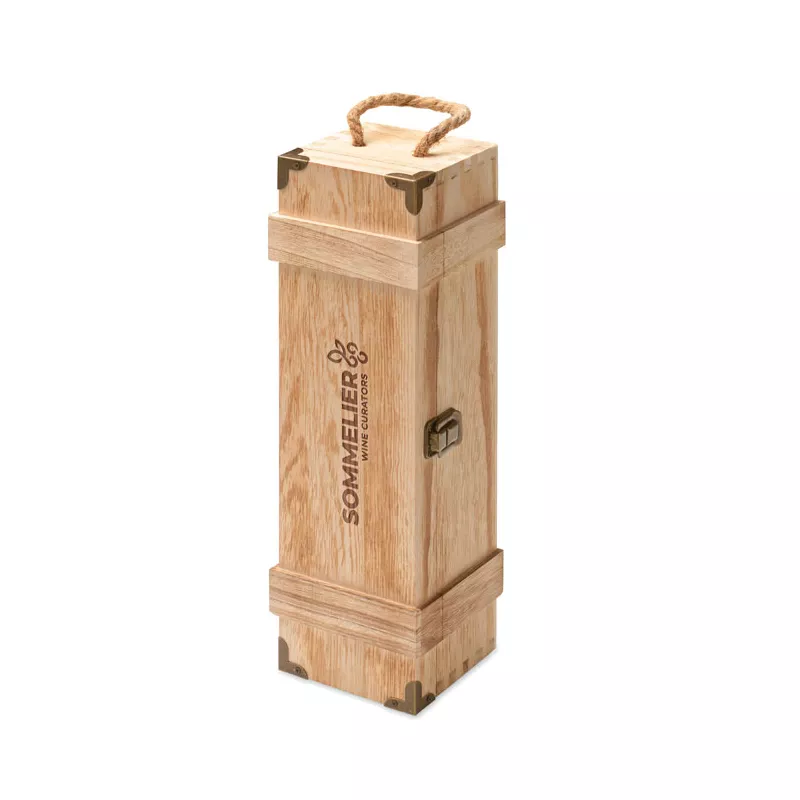 Pudełko na wino z drewna paulowni VINBOX + - Drewna (MO3121-40)