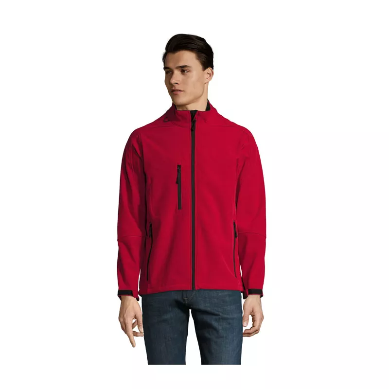 Softshell męski 3-warstwowy 340 g/m² Sol's RELAX - Pepper Red (S46600-PE)