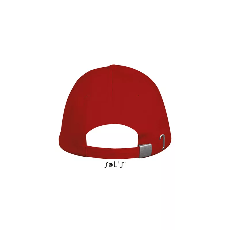 Czapka z daszkiem 5-panelowa 260 g/m² Sol's LONG BEACH - Czerwony (S00594-RD)