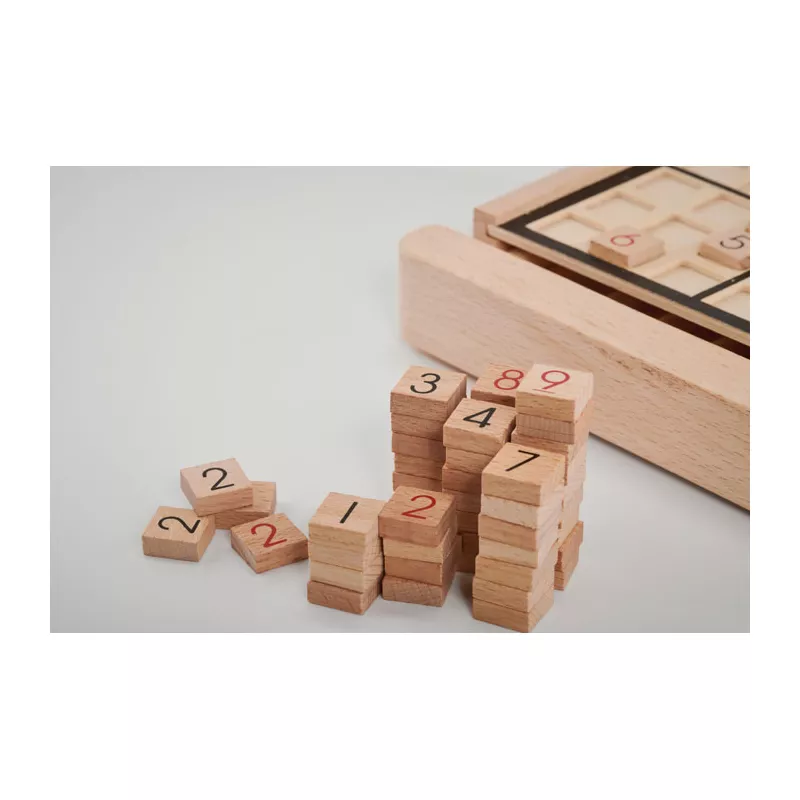 Gra sudoku drewniana z 99 płytkami SUDOKU - Drewna (MO6793-40)