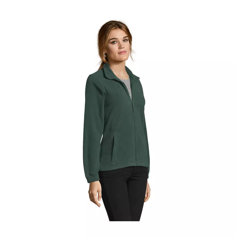 Polar damski rozpinany 300 g/m² Sol's NORTH WOMEN - Zielony (S54500-FI)