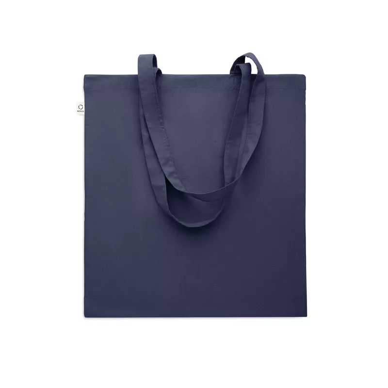 Torba z bawełny z recyklingu 140 g/m² VIVEKA COLOUR - Niebieski (MO2302-04)