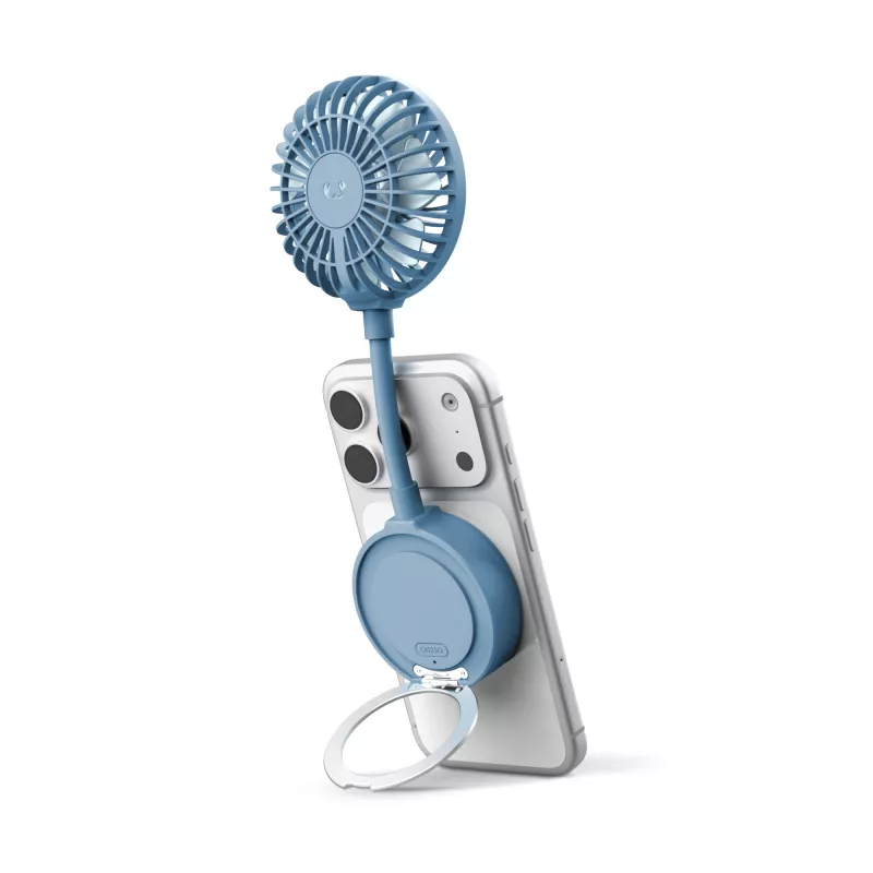 Fresh 'n Rebel Bezprzewodowy Magnetyczny Wentylator z Podstawką pod Telefon - jasnoniebieski (LT49755-N0012)