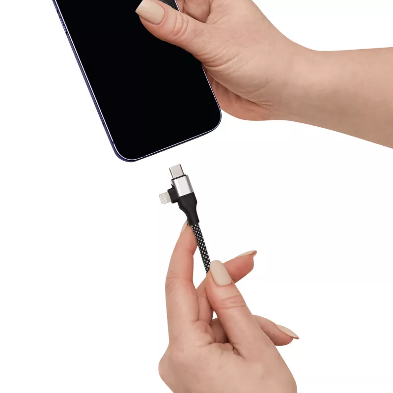 Kabel do ładowania i przesyłania danych - czarny (56-1107414)