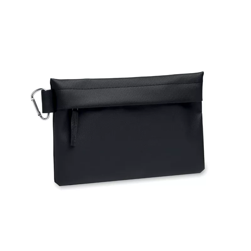 Organizer podróżny RPET 600D na zamek CARRY - Czarny (MO2642-03)