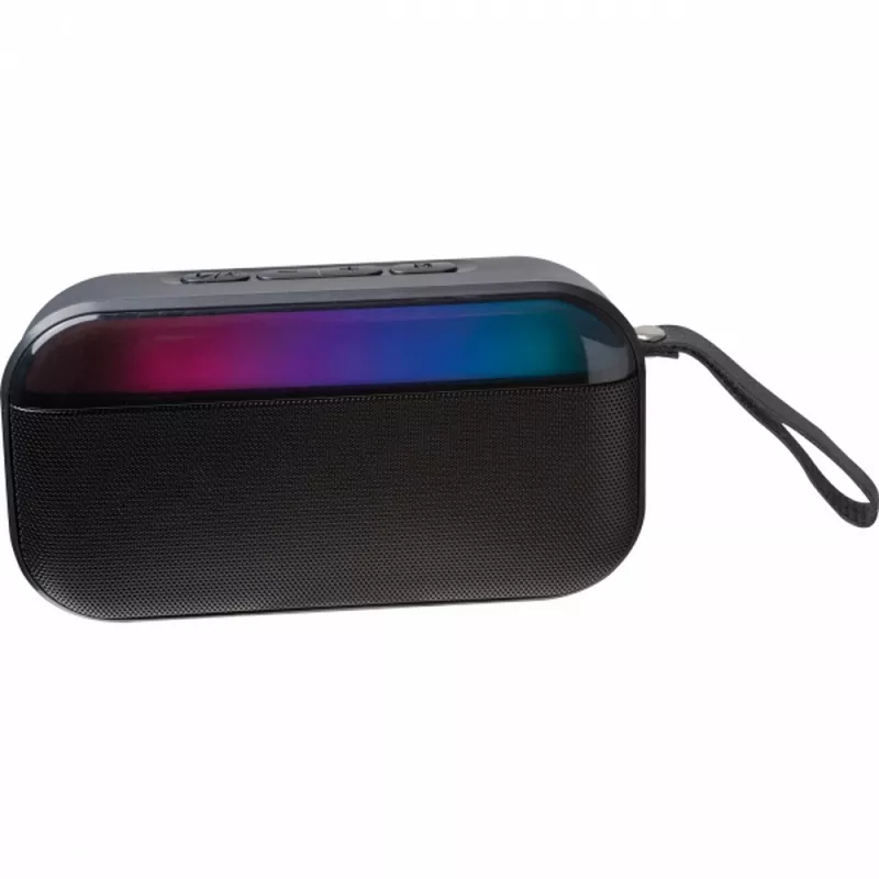 Głośnik bluetooth podświetlany LED MIRELA - czarny (3524303)