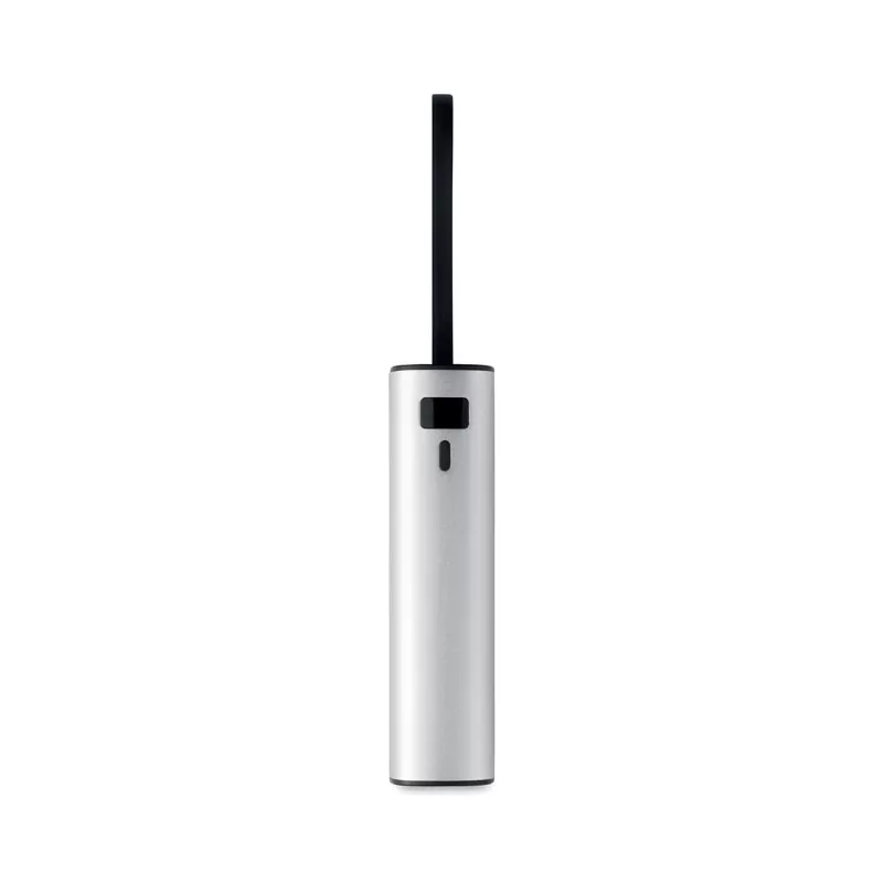 Powerbank aluminiowy 5000 mAh z kablem USB-C POWERTUBE - Srebrny Mat (MO3144-16)