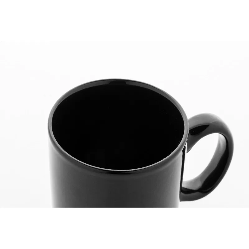 Kolomu kolorowy ceramiczny kubek - czarny (AP800117-10)