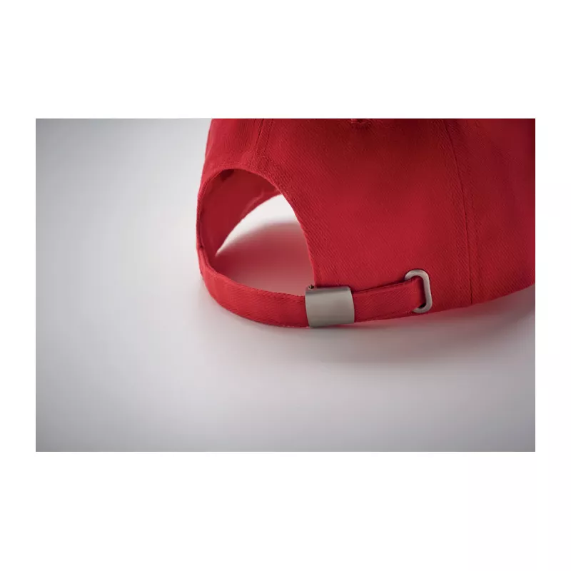 Czapka z daszkiem 5-panelowa 260 g/m² LONG BEACH SINGA - Czerwony (MO6875-05)