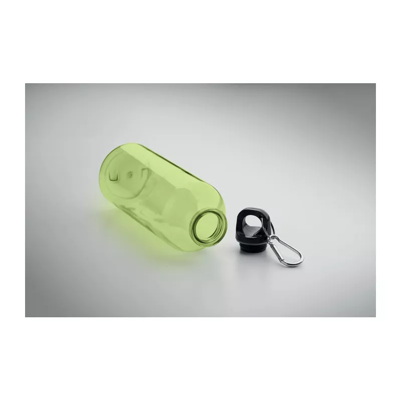 Butelka z RPET z karabińczykiem 500 ml MOSS RE500 - Przezroczysty Limonka (MO2803-51)