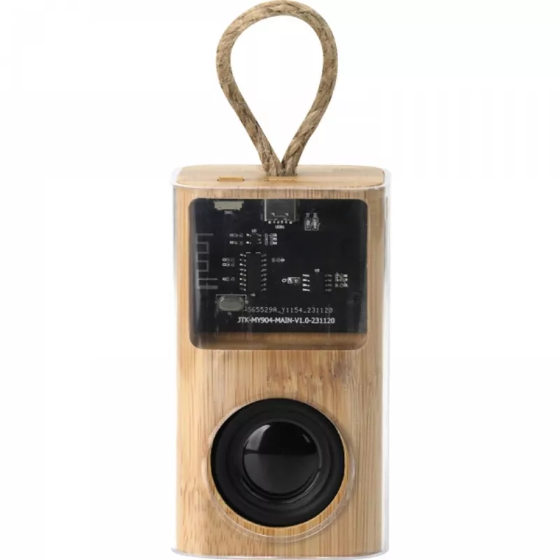 Głośnik bluetooth transparentny WIT - beżowy (3393613)