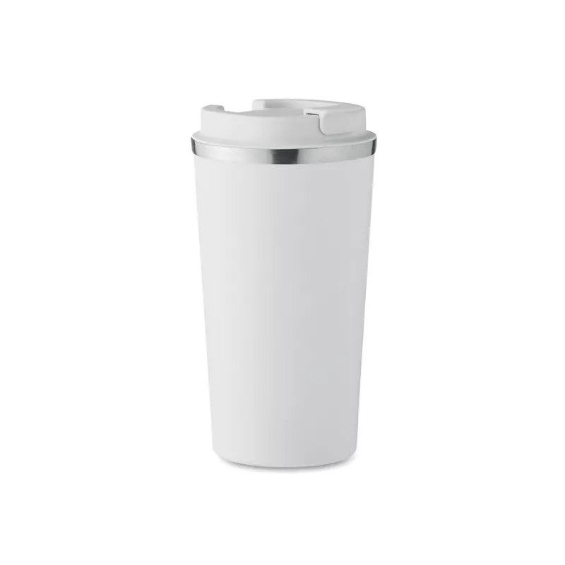 Kubek termiczny ze stali z recyklingu 510 ml BRACE + - Bialy (MO6579-06)