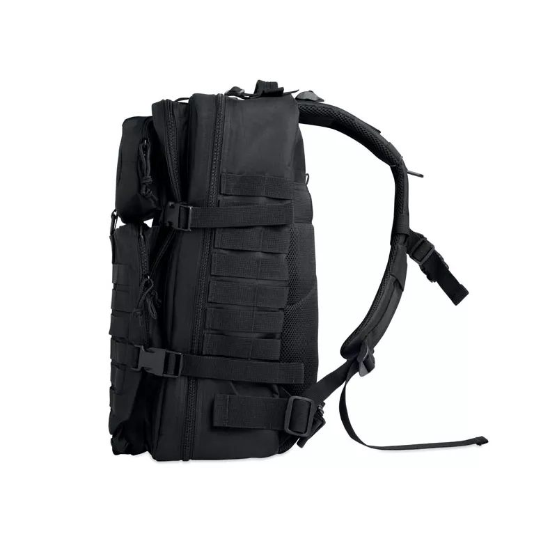 Plecak turystyczny z RPET 600D 50 l CARRYCONFI - Czarny (MO2970-03)