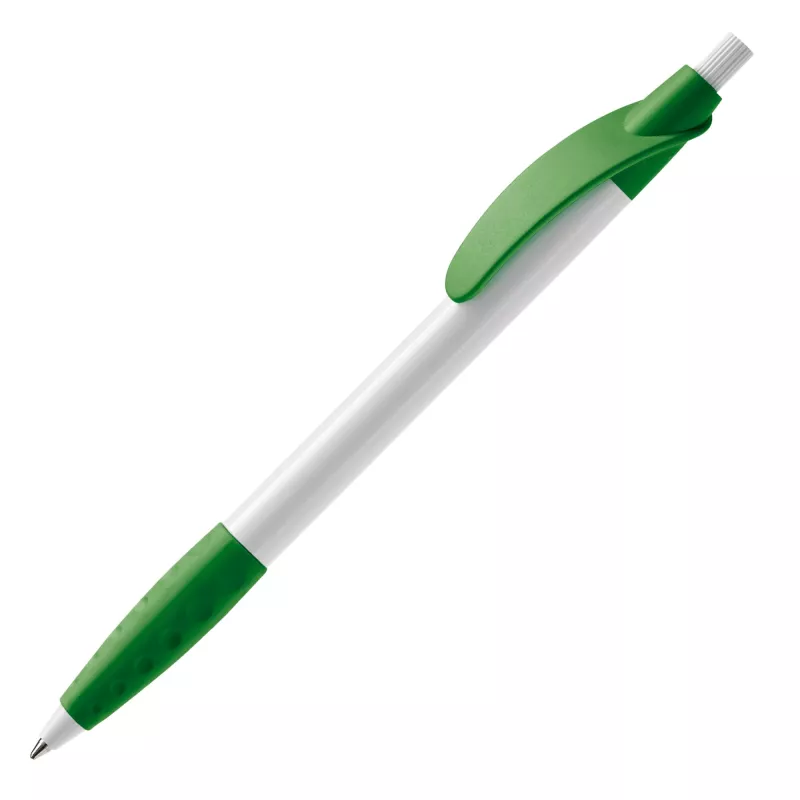Długopis plastikowy (ABS) Cosmo - biało / zielony (LT87622-N0131)