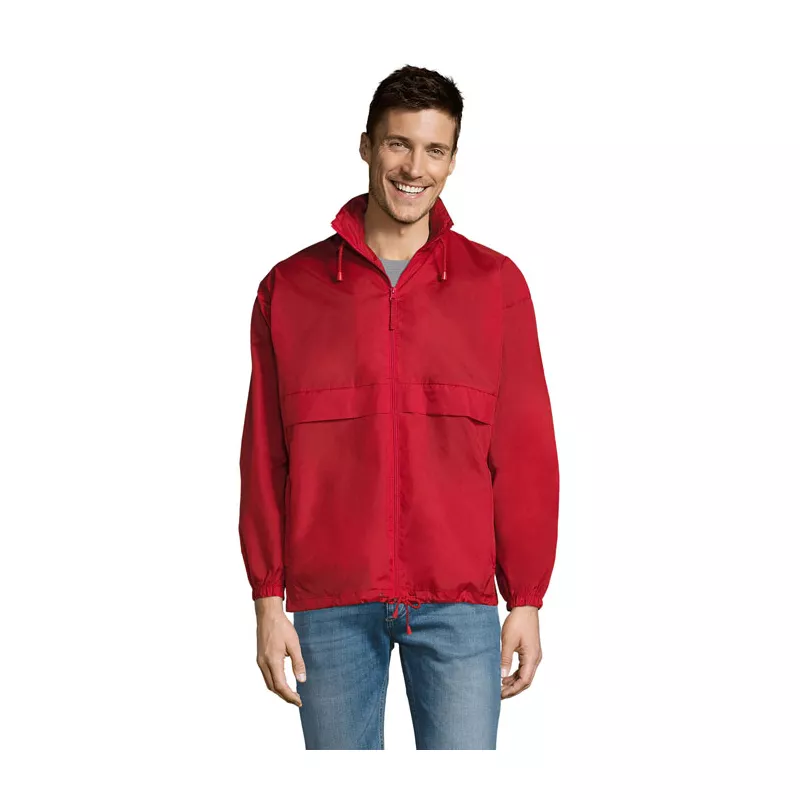 Kurtka wiatrówka unisex wodoodporna Sol's SURF - Czerwony (S32000-RD)